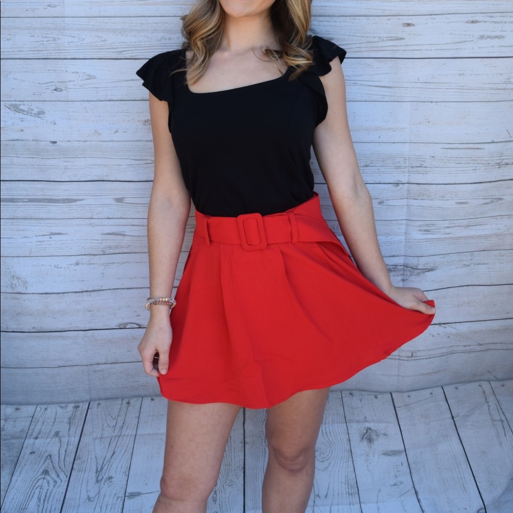 Red Skort